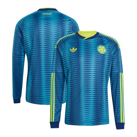Colombia National Team adidas 2026 Away Replica Long Sleeve Jersey - Turquoise