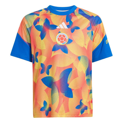 Colombia National Team adidas Youth 2026 Pre-Match Top - Yellow