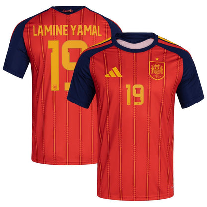 Lamine Yamal Spain National Team adidas 2026 Home Replica Jersey - Red