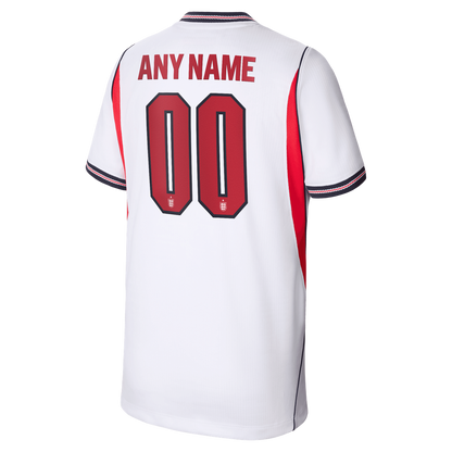 England National Team Nike Youth 2026 Home Stadium Replica Custom Jersey - White