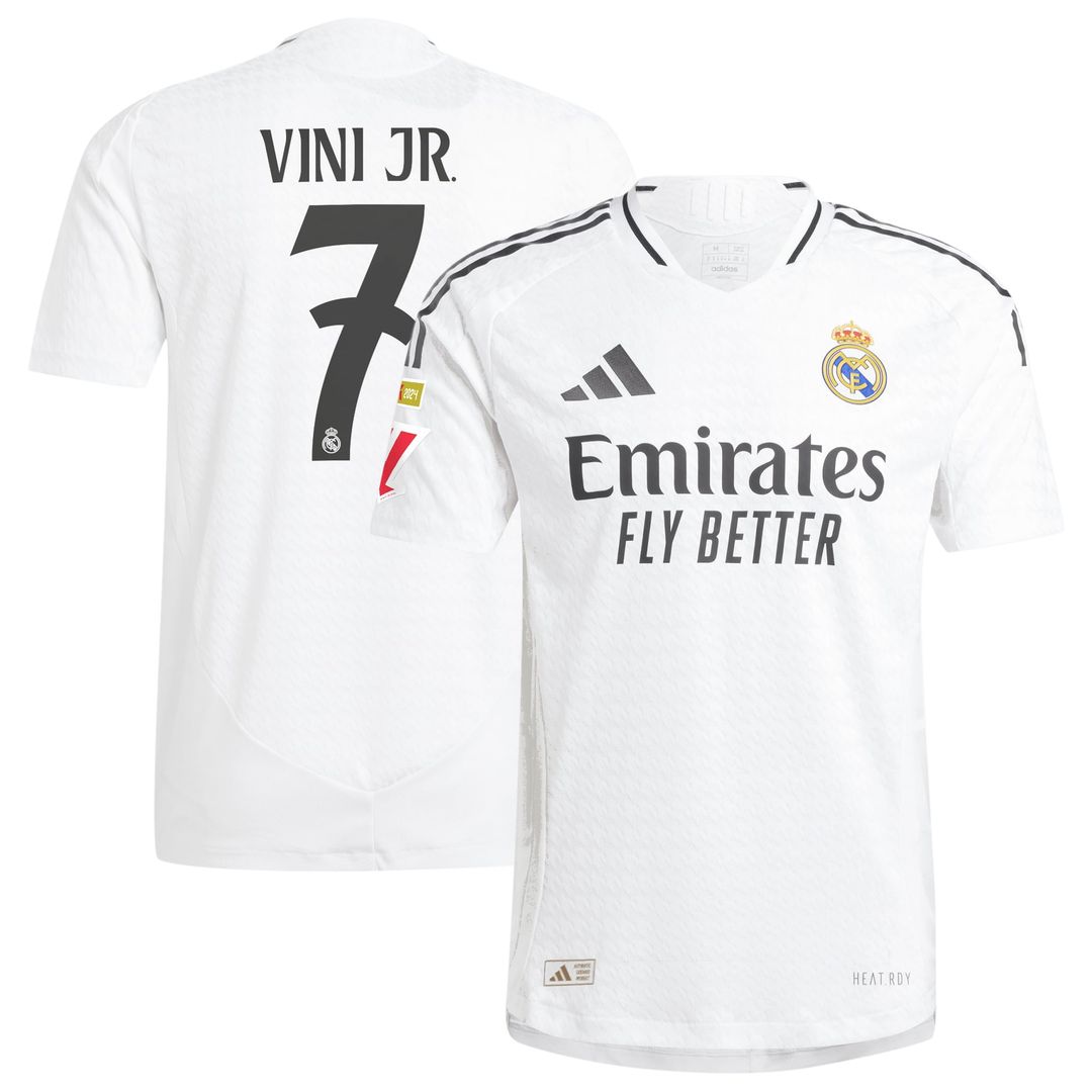 Vini Jr. Real Madrid adidas Originals 2024/25 Third Authentic Player Jersey - Charcoal