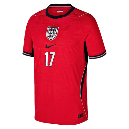 Phil Foden England National Team Nike Youth 2026 Away Match Authentic Jersey - Red