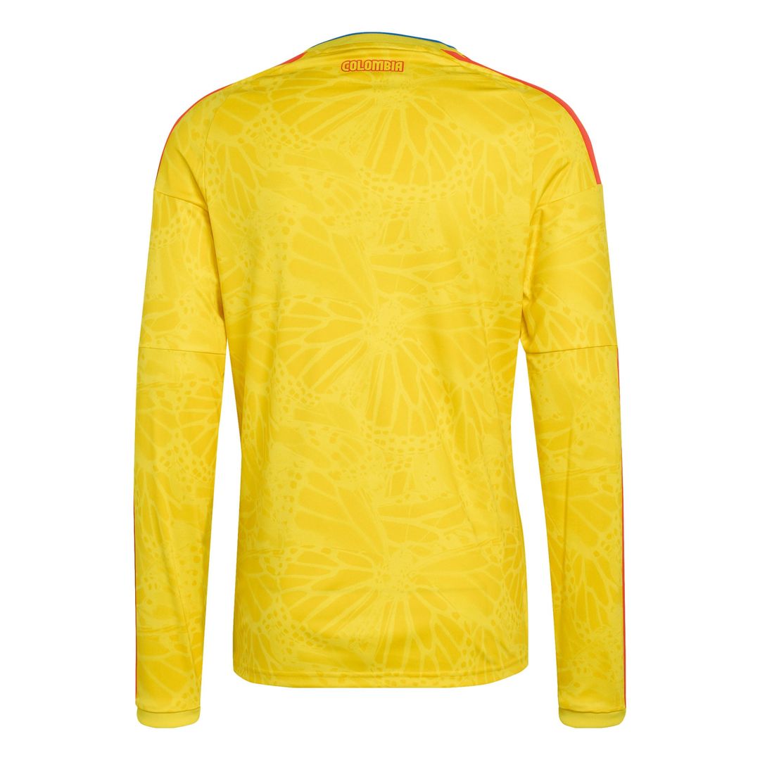 Colombia National Team adidas 2026 Home Replica Long Sleeve Jersey - Yellow
