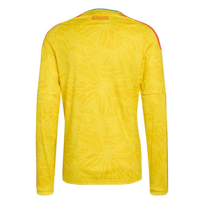 Colombia National Team adidas 2026 Home Replica Long Sleeve Jersey - Yellow