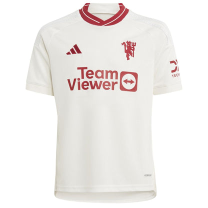 Alejandro Garnacho Manchester United adidas Youth 2023/24 Third Replica Player Jersey – White