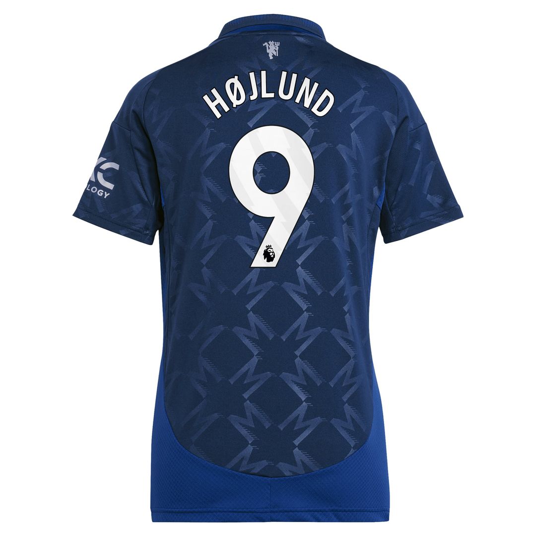 Rasmus Højlund Manchester United adidas Women's 2024/25 Away Replica Player Jersey - Navy