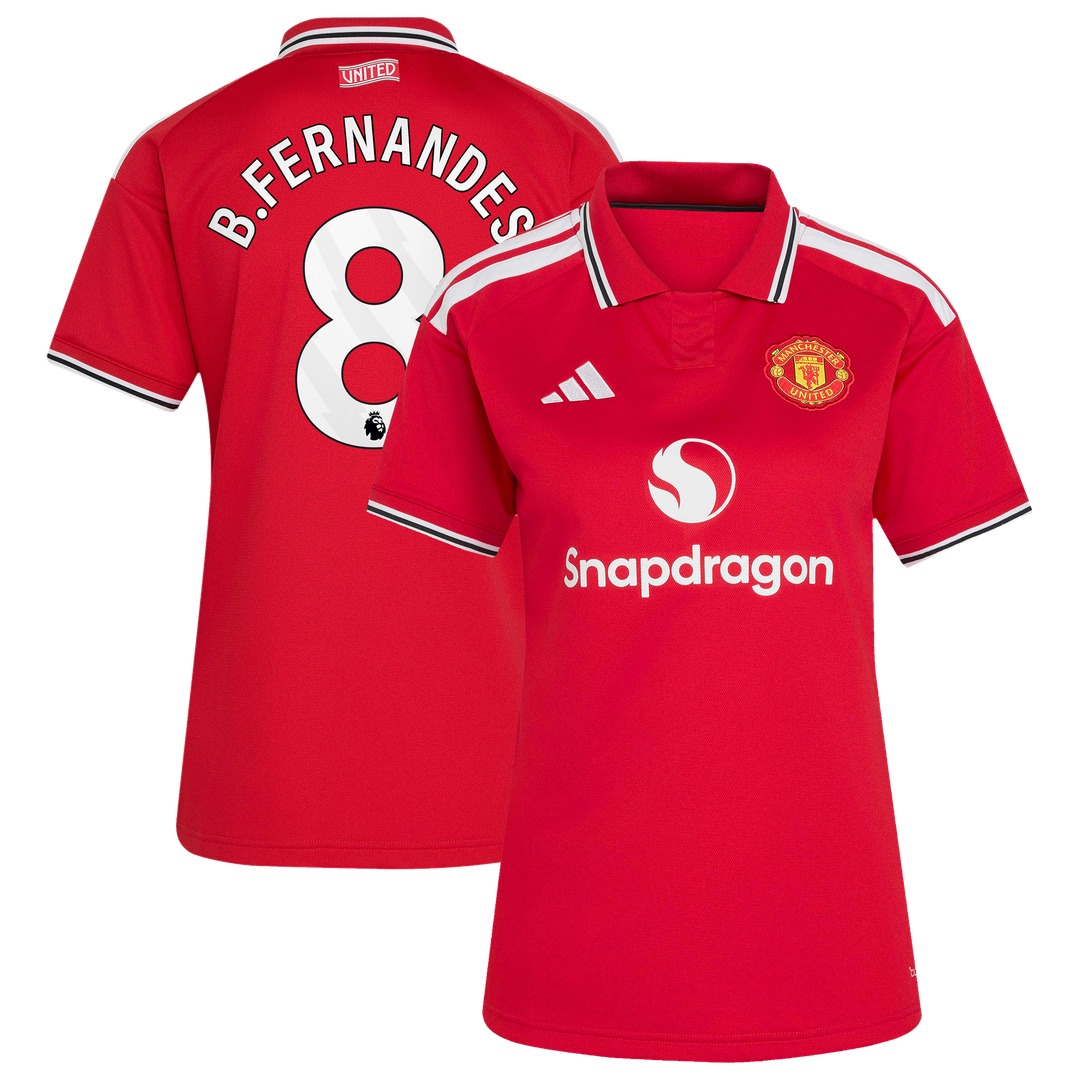 Bruno Fernandes Manchester United adidas Women's 2026/27 Home Replica Jersey - Red