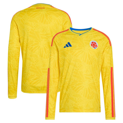 Colombia National Team adidas 2026 Home Replica Long Sleeve Jersey - Yellow