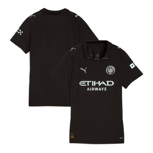 Manchester City Puma Women's 2025/26 Away Replica Jersey - Black