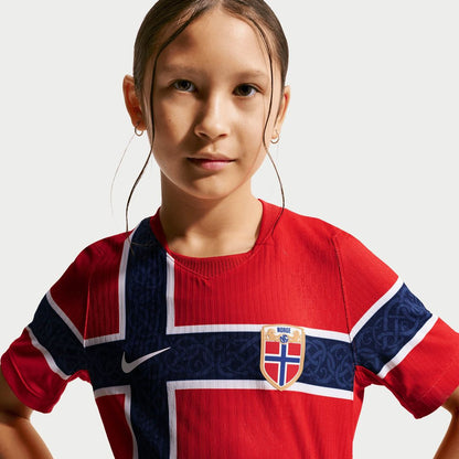Norway National Team Nike Youth 2026 Home Match Authentic Jersey - Red