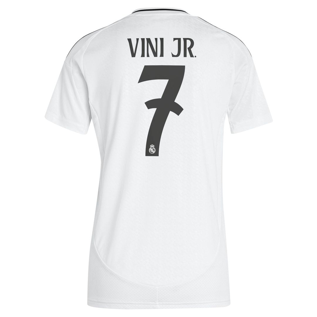 Vini Jr. Real Madrid adidas Women's 2024/25 Home Replica Player Jersey - White
