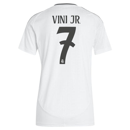 Vini Jr. Real Madrid adidas Women's 2024/25 Home Replica Player Jersey - White