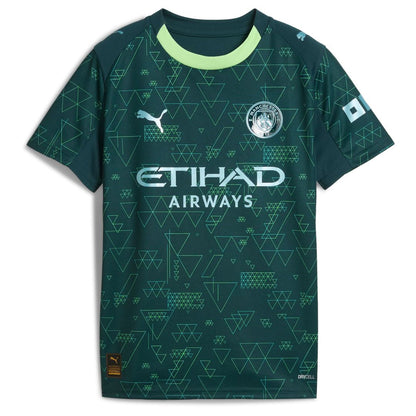 Erling Haaland Manchester City Puma x EA SPORTS FC Youth 2025/26 Fourth Jersey - Green