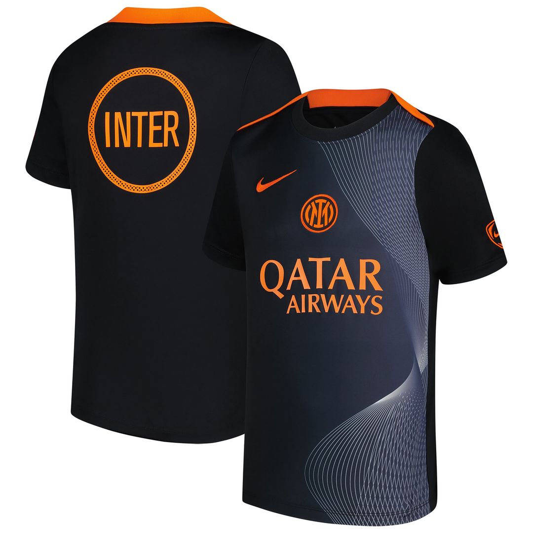 Inter Milan Nike Youth 2025/26 Third Academy Pro Pre-Match Dri-Fit Top - Black