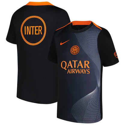 Inter Milan Nike Youth 2025/26 Third Academy Pro Pre-Match Dri-Fit Top - Black
