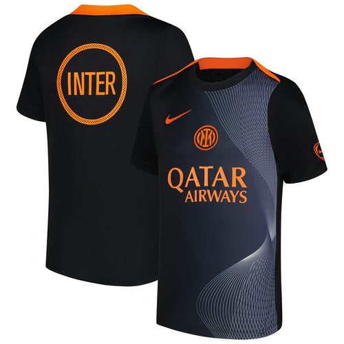 Inter Milan Nike Youth 2025/26 Third Academy Pro Pre-Match Dri-Fit Top - Black