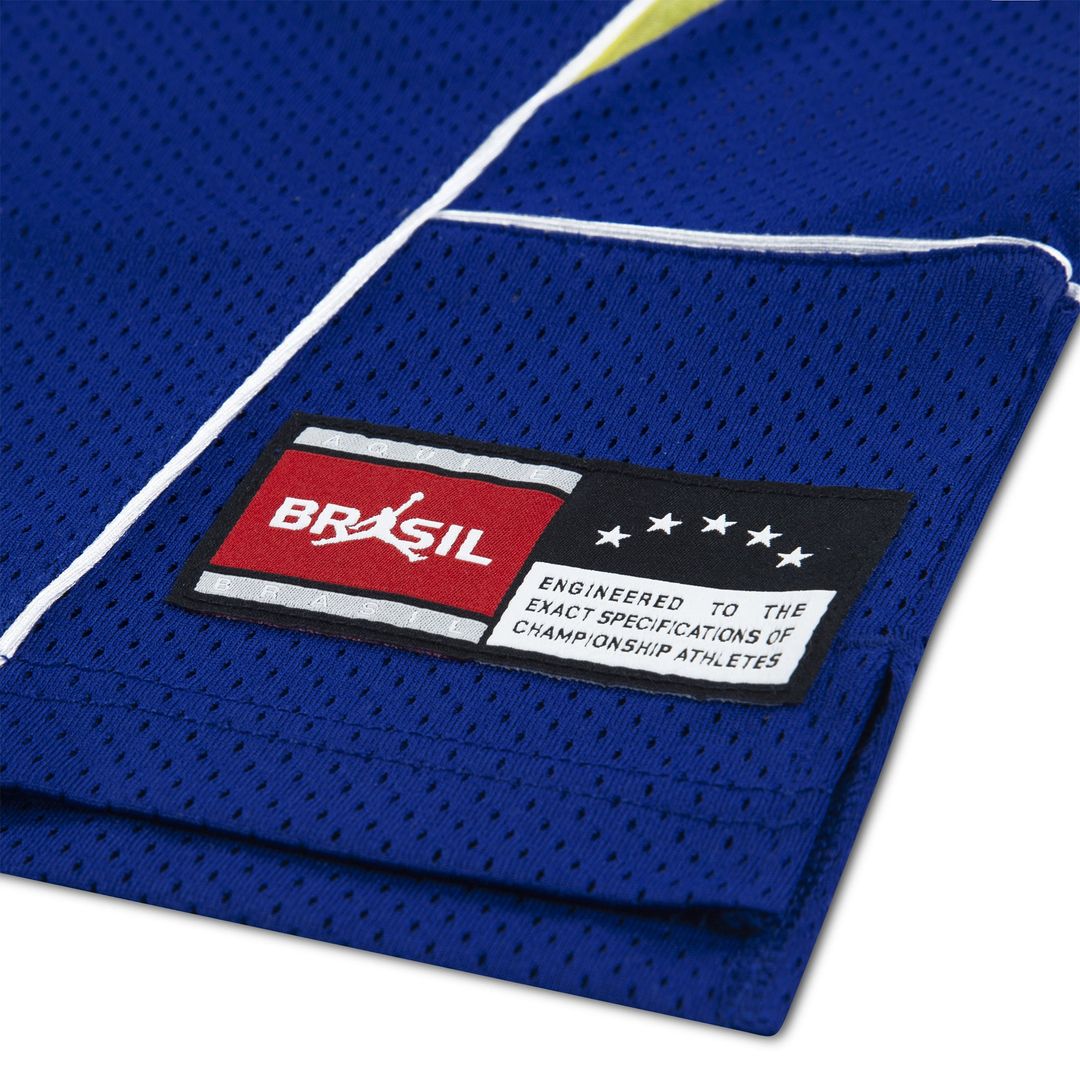 Brazil National Team Jordan Brand Youth Mesh Basketball Fashion Jersey - Yellow