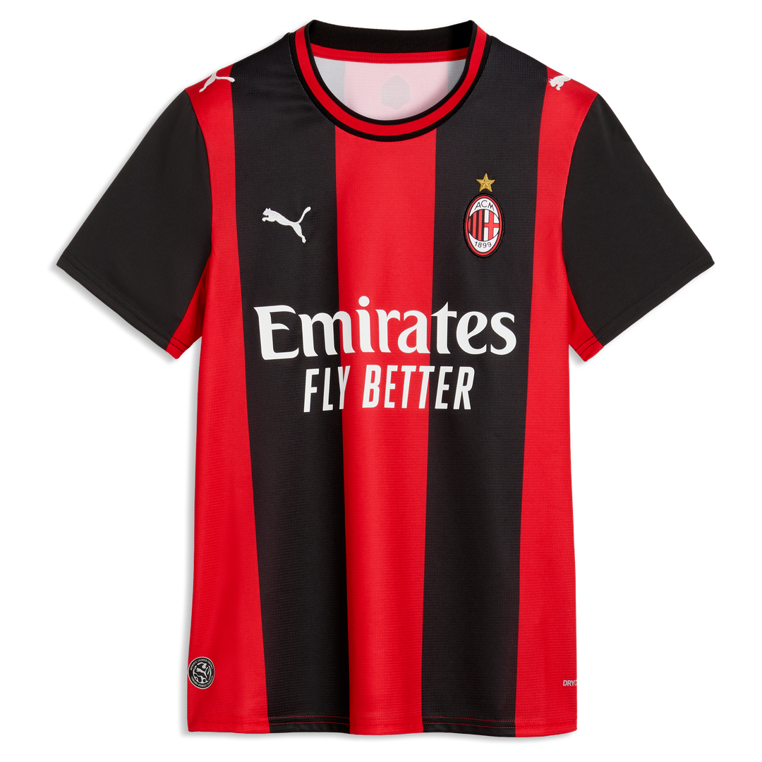Rafael Leão AC Milan Puma Women's 2026/27 Home Replica Jersey - Black/Red