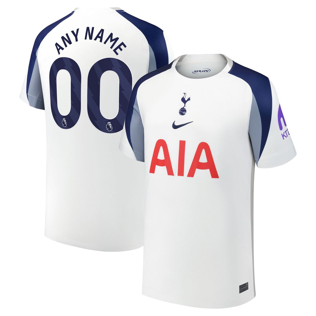 Tottenham Hotspur Nike Youth 2025/26 Home Replica Custom Jersey - White