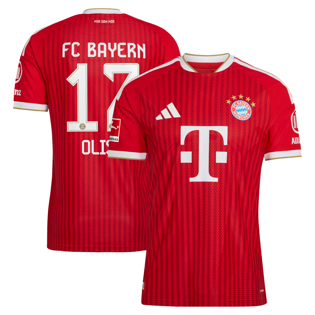 Michael Olise Bayern Munich adidas 2026/27 Home On-Field Authentic Jersey - Red