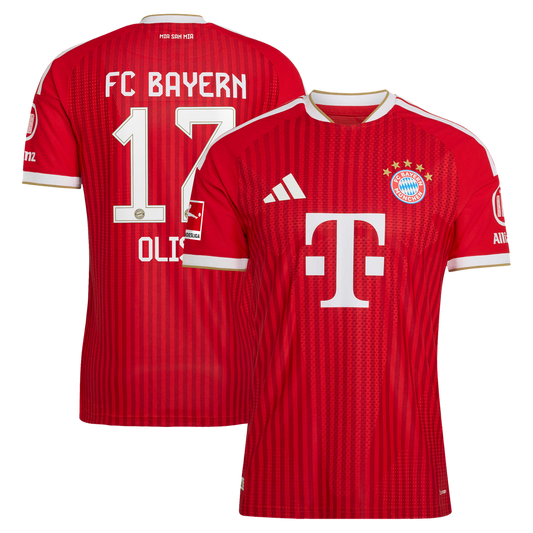 Michael Olise Bayern Munich adidas 2026/27 Home On-Field Authentic Jersey - Red