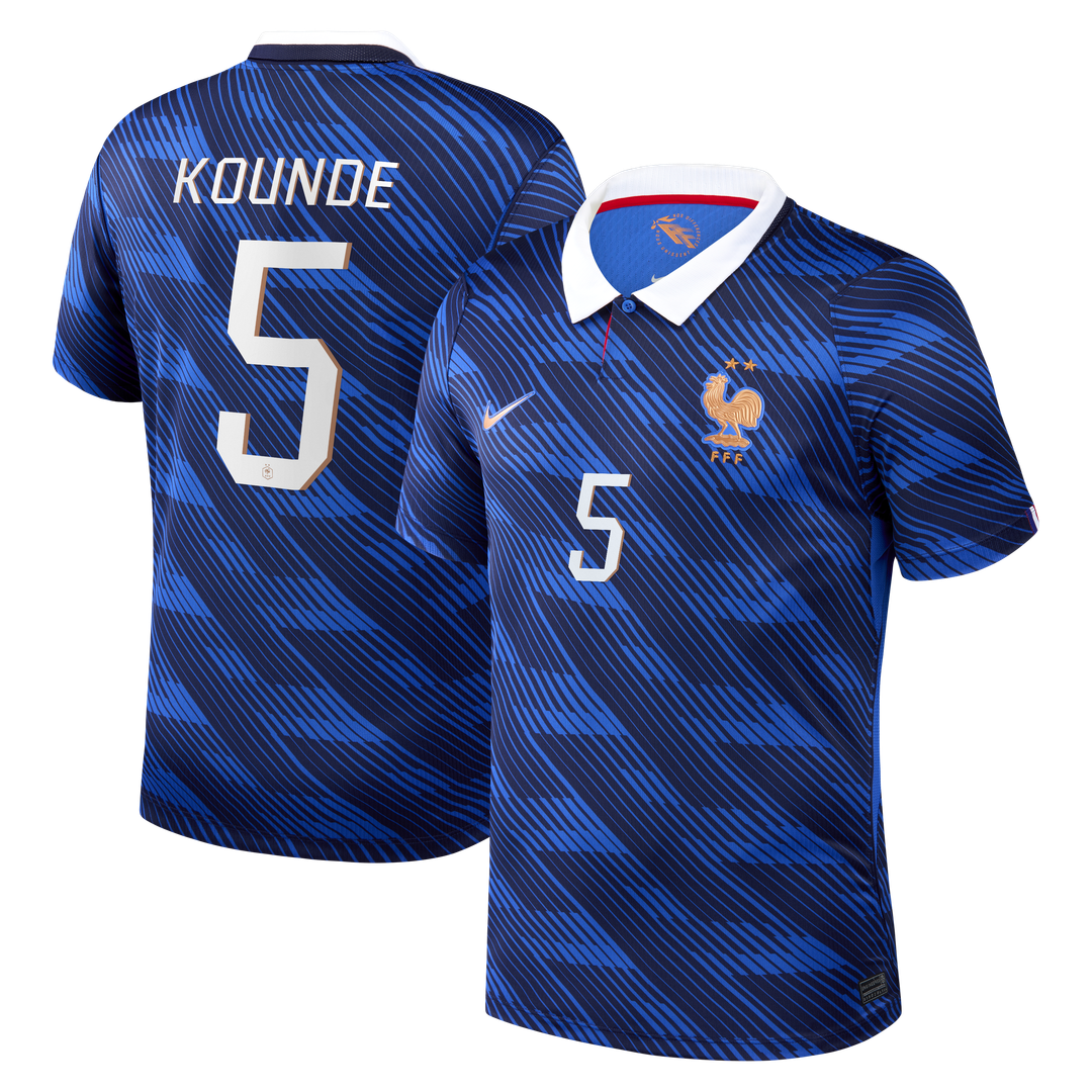 Jules Koundé France National Team Nike 2026 Home Stadium Replica Jersey - Blue