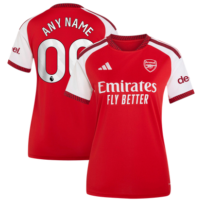 Arsenal adidas Women's 2026/27 Home Replica Custom Jersey - Red