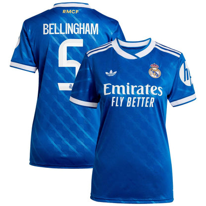 Jude Bellingham Real Madrid adidas Women's 2025/26 Third Replica Player Jersey - Blue