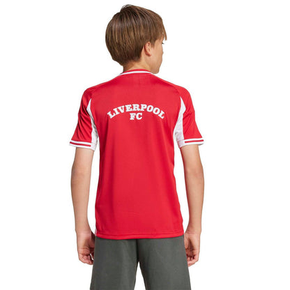 Liverpool adidas Youth Full-Button Baseball Jersey - Red