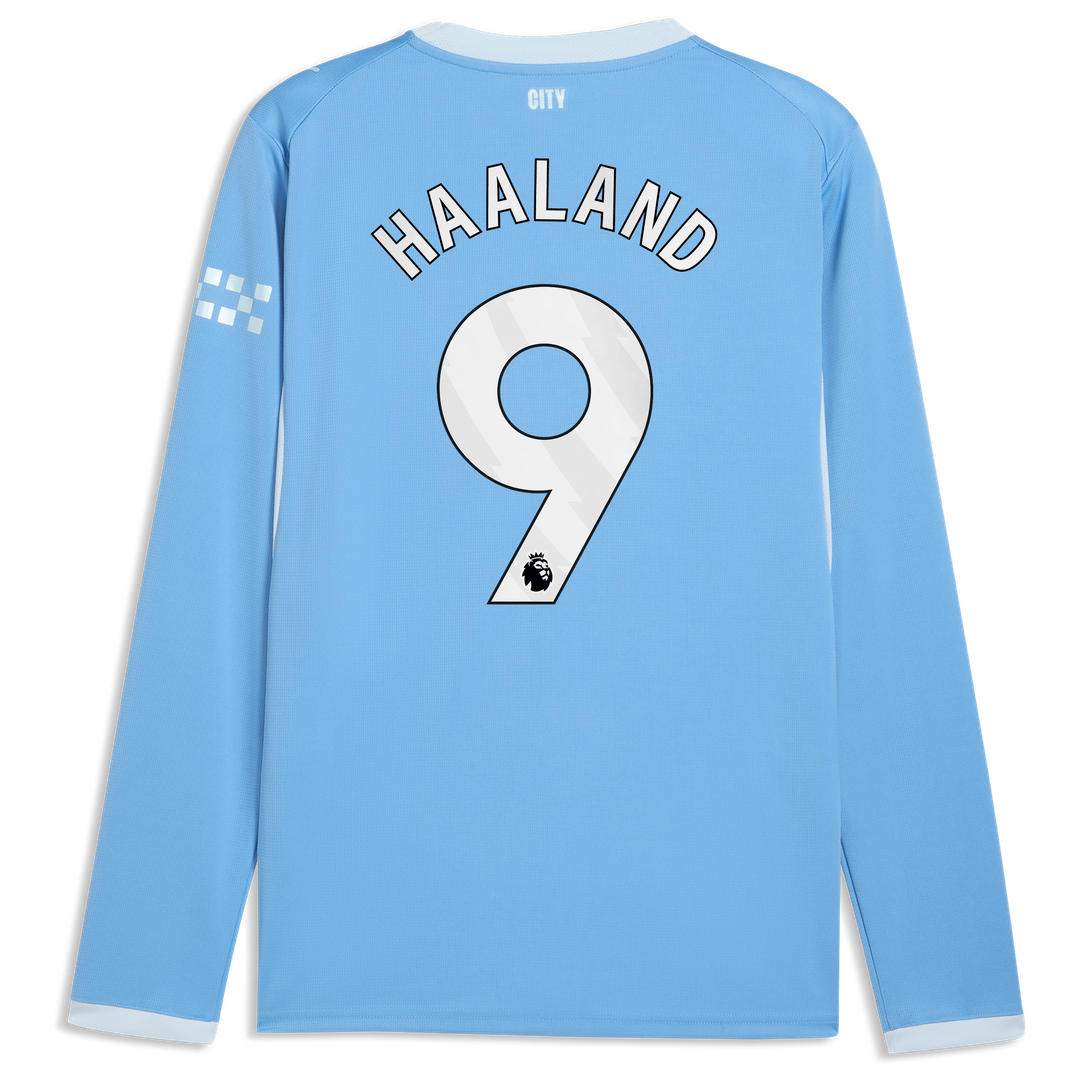 Erling Haaland Manchester City Puma 2026/27 Home Replica Long Sleeve Jersey - Light Blue