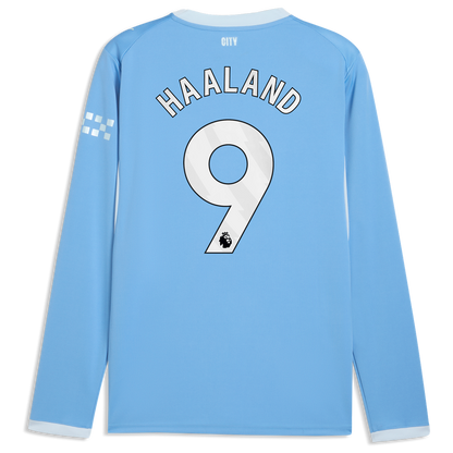 Erling Haaland Manchester City Puma 2026/27 Home Replica Long Sleeve Jersey - Light Blue