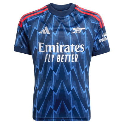 Arsenal adidas Youth 2025/26 Away Replica Custom Jersey - Blue