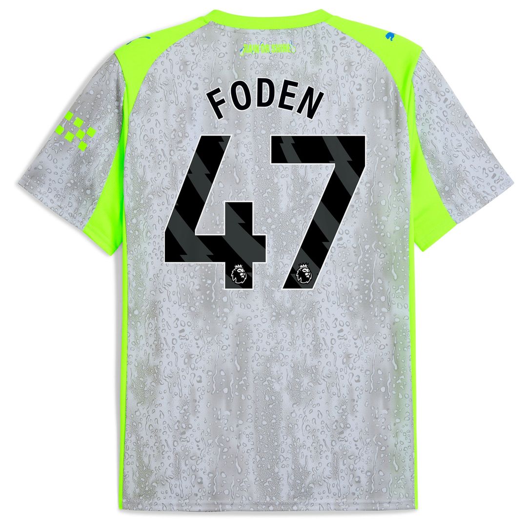 Manchester City Puma 2025/26 Third Replica Jersey - Green/Neon Green