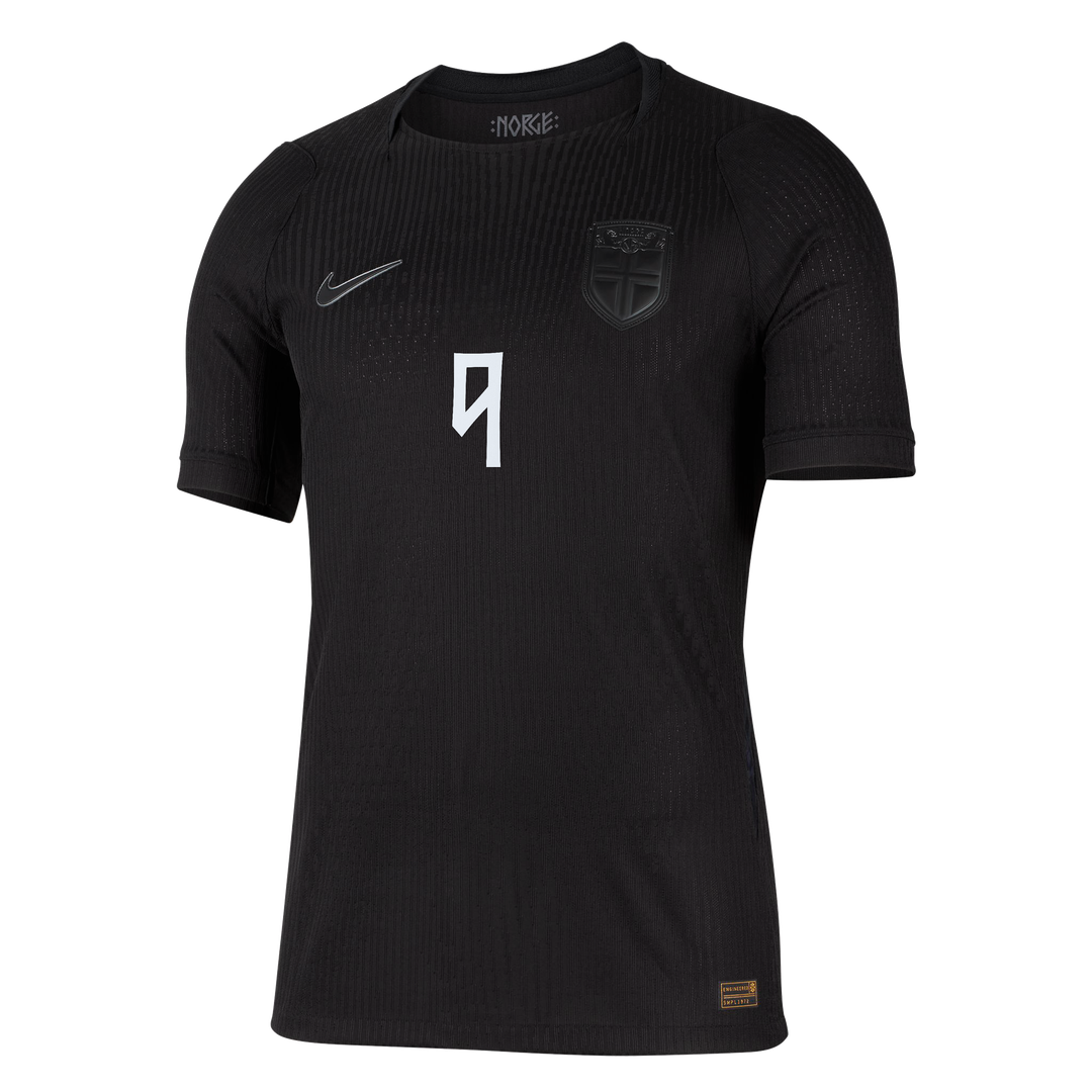 Erling Haaland Norway National Team Nike 2026 Away Match Authentic Jersey - Black