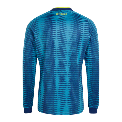 Colombia National Team adidas 2026 Away Replica Long Sleeve Jersey - Turquoise