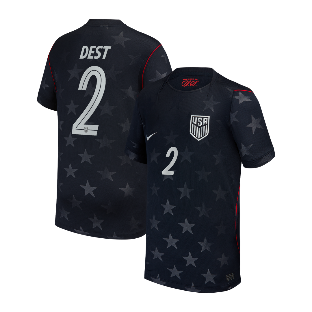 Sergiño Dest USMNT Nike Youth 2026/27 Away Match Authentic Jersey - Blue