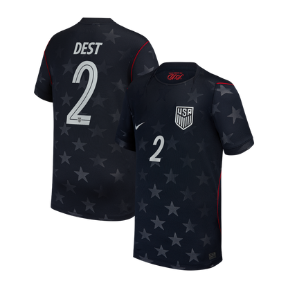 Sergiño Dest USMNT Nike Youth 2026/27 Away Match Authentic Jersey - Blue