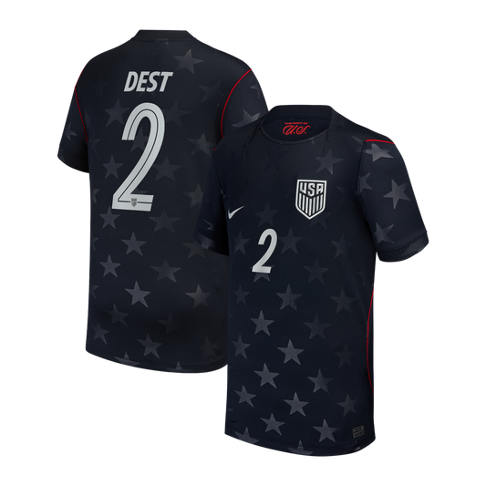 Sergiño Dest USMNT Nike Youth 2026/27 Away Match Authentic Jersey - Blue