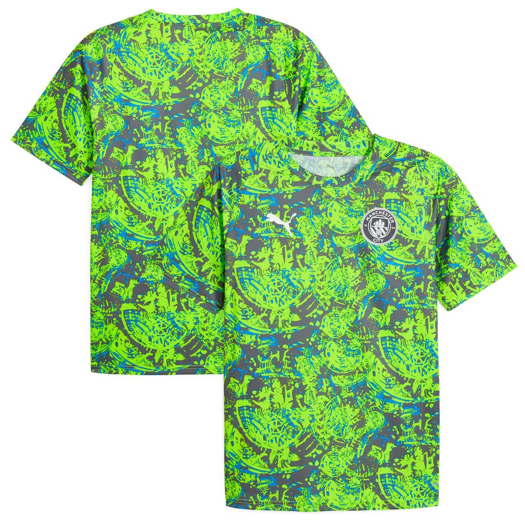 Manchester City Puma 2025/26 Pre-Match Training Jersey - Green
