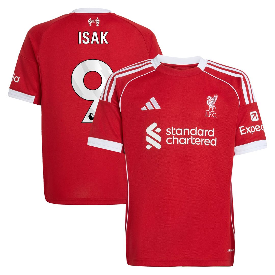 Alexander Isak Liverpool adidas Youth 2025/26 Third Replica Player Jersey - Green