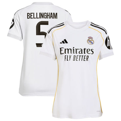 Jude Bellingham Real Madrid adidas Women's 2025/26 Home Replica Jersey - White