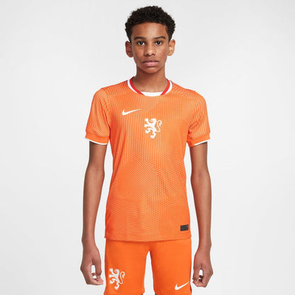 Netherlands Women's National Team Nike Youth 2025/26 Home Replica Jersey - Orange