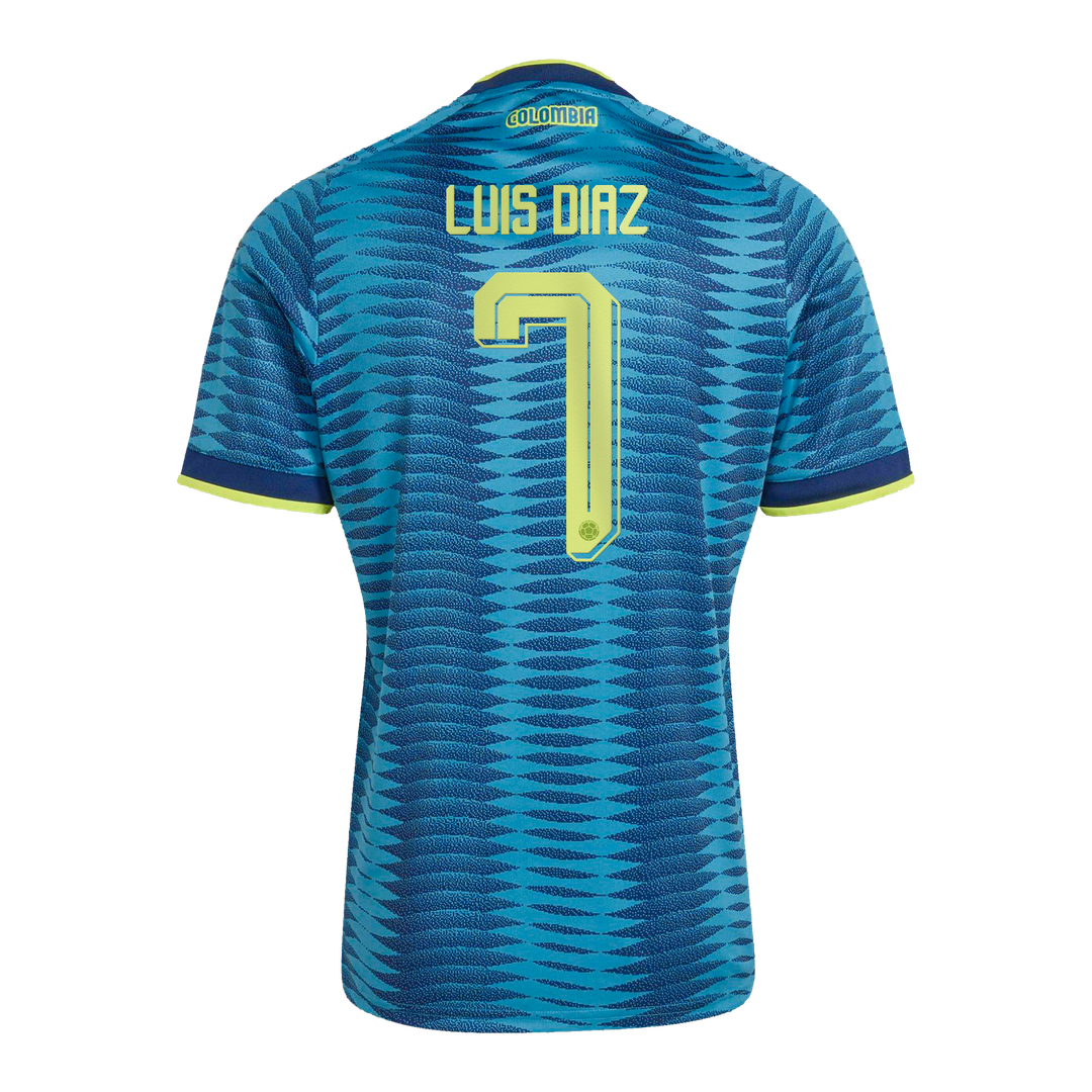 Luis Diaz Colombia National Team adidas 2026 Away Replica Jersey - Turquoise