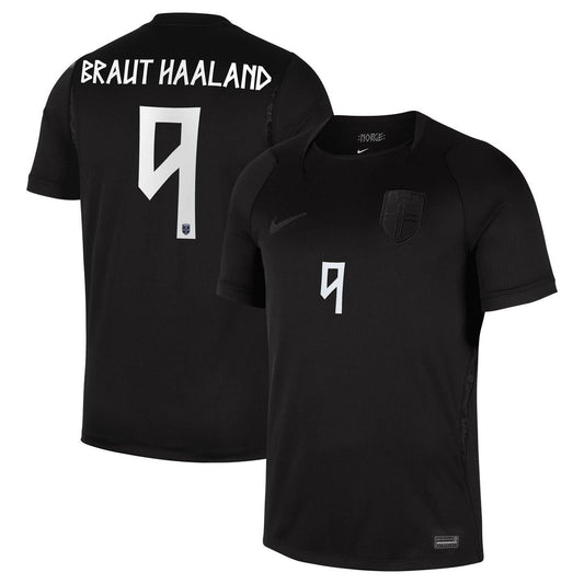 Erling Haaland Norway National Team Nike 2026 Away Stadium Replica Jersey - Black