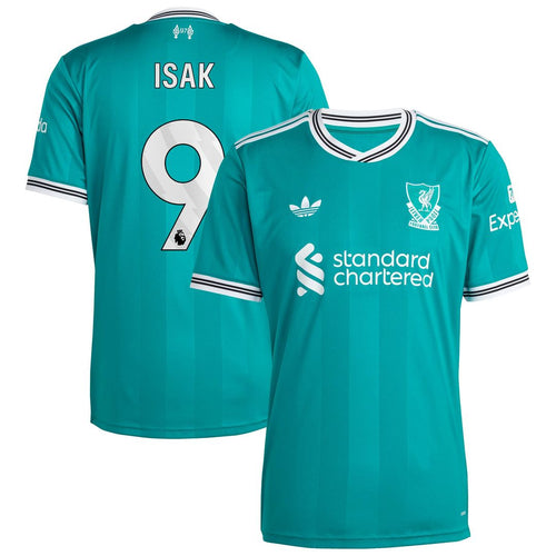 Alexander Isak Liverpool adidas 2025/26 Third Replica Player Jersey - Green
