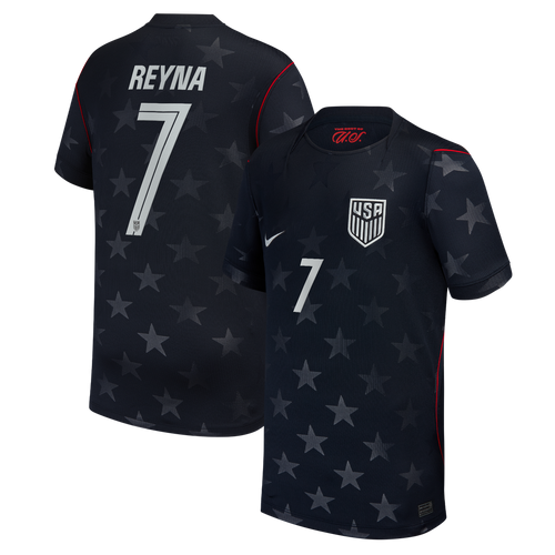Giovanni Reyna USMNT Nike Youth 2026 Away Stadium Replica Jersey - Blue