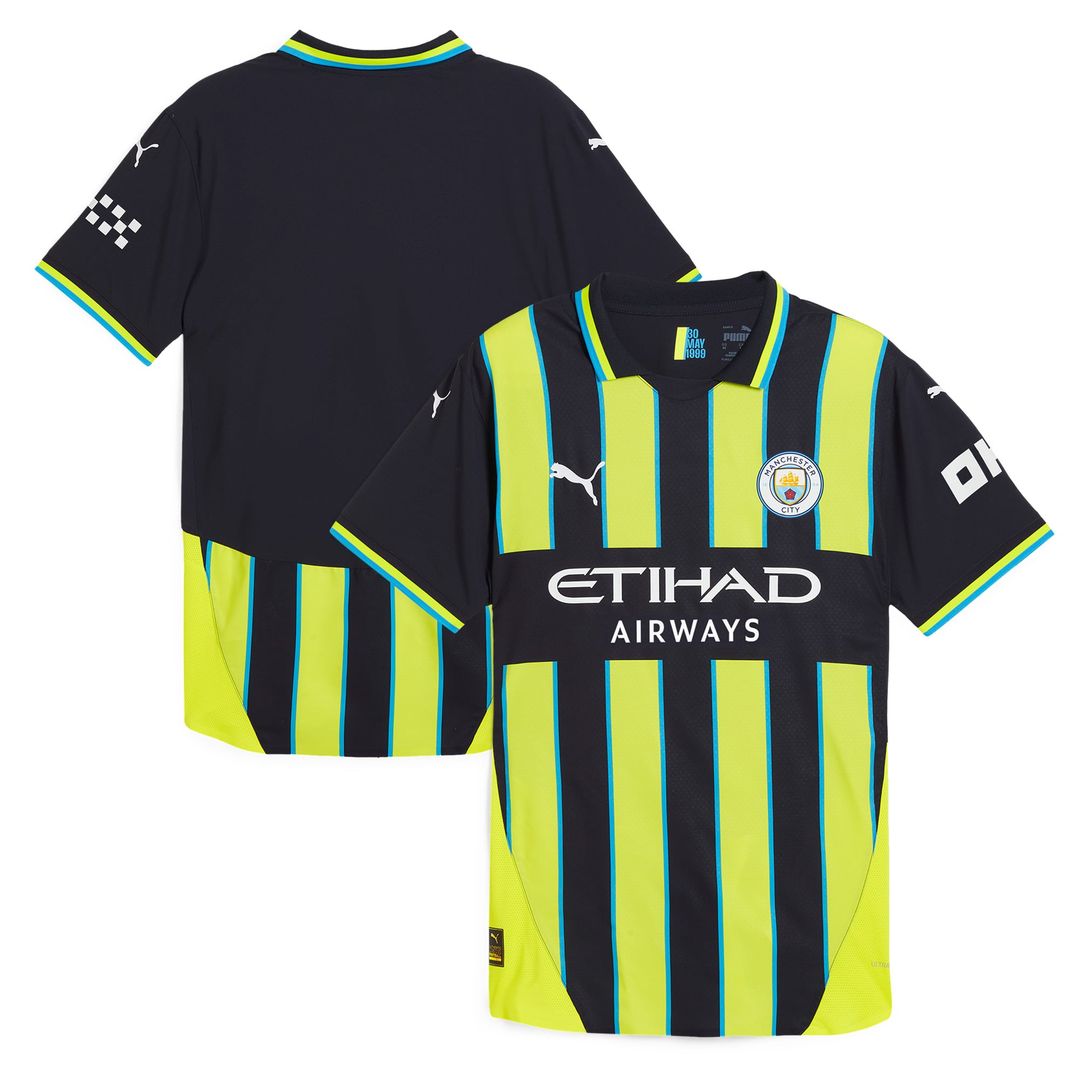 Manchester City Puma 2024/25 Away Authentic Jersey - Black
