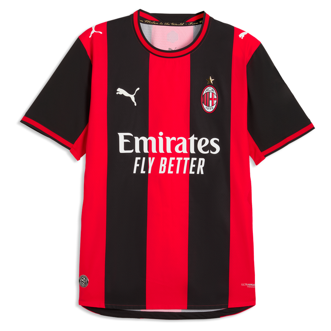 Luka Modrić AC Milan Puma 2026/27 Home On-Field Authentic Jersey - Black/Red