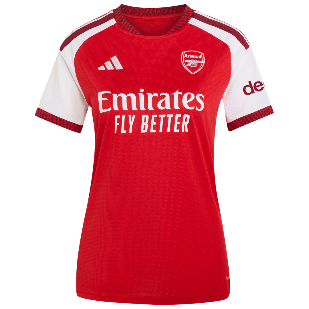 Declan Rice Arsenal adidas Women's 2026/27 Home Home Replica Jersey - Red