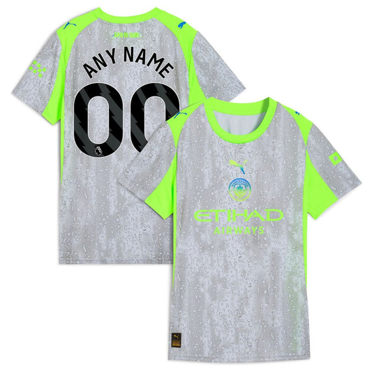 Manchester City Puma Women's 2025/26 Third Replica Custom Jersey - Green/Neon Green